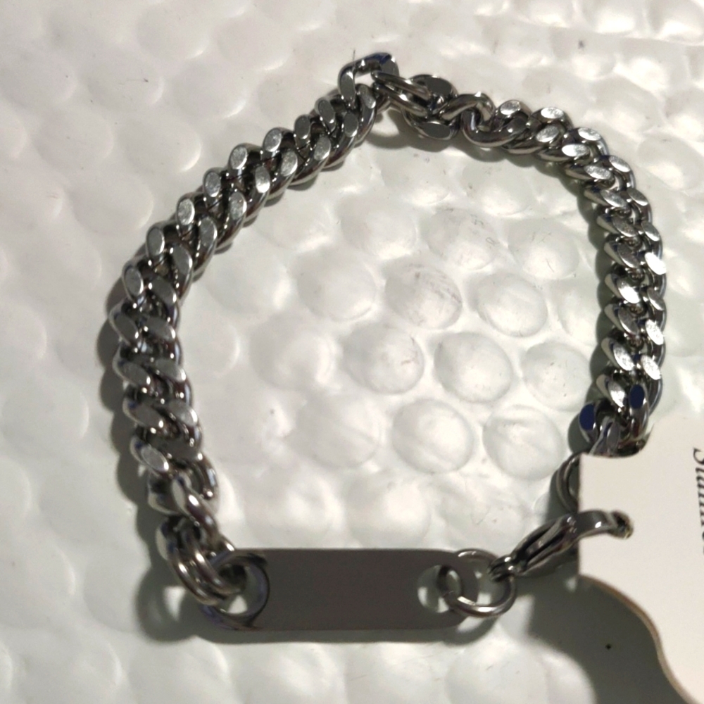 Stainless steel Cuban Chain Bracelet - Picture 7 of 7